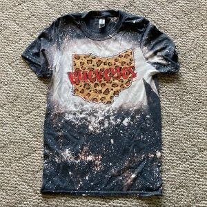 5/$15 Gildan Softstyle Gray Bleached Style Ohio Buckeyes SS Tee XS (BUNDLE ONLY)